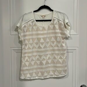 Creamy White Embroidered/Embellished top